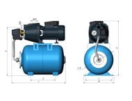 насос Unipump Auto Jet S 95733 Тип:Насосная станция Для ХВС, полив — изображение 2