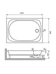������� ������ RGW LUX/TN (800�1000�220) �������������, �����, � �������, ����� 16180280-21