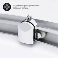 Душевое ограждение AM.PM Gem (100х100х190) стекло прозрачное/профиль матовое серебро W90G-401-100 — изображение 10