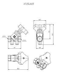 ������ ��������������� VALTEC 3/4" ������, VT.054.N.05