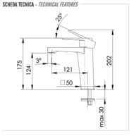Смеситель для раковины Remer Dream D12, хром