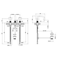��������� Gessi Inciso 58111.299 ��� �����������, �� 3 ���������, � ������ ��������, ������