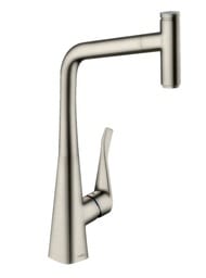 Смеситель Hansgrohe Metris Select M71 для кухни 320 мм вытяжной поворотный излив сталь 14884800