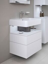 Раковина подвесная Duravit Qatego 600х470х125мм перелив, отв. под смеситель, цвет: белый 2382600000