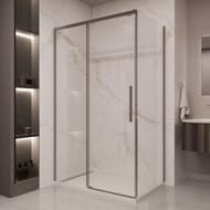 Душевой уголок Vincea Stella 1200х2000 VSR-1ST1012CLGM прямоугольный, вороненая сталь — миниатюра 1