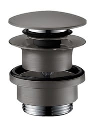 Hansgrohe Слив Push-open для раковины и биде, шлифованный черный хром 50100340