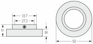 ���������� TUBE d - 26,9 �� ������� ����. �����, 00-1029-0002
