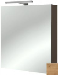 Шкаф зеркальный Jacob Delafon RYTHMIK (600х143х650) EB795GRU-E70 левый, подсветка,арлингтонгский дуб — миниатюра 1