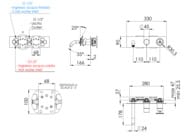 Смеситель для ванны Remer Chrono CH54D2DO, золото глянцевое — миниатюра 2
