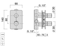 ��������� ��� ���� Giulini Futuro F8277BROP ������������, ���������, �� 3 ������, ������� ������