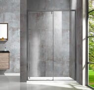Душевая дверь Vincea Lugano 1200х1950 стекло прозрачное/профиль сталь вороненая, VDS-1L120CLGM-1 — миниатюра 1