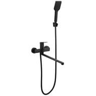 Уценка! Смеситель для ванны ESKO Singapore black SB 31 однозахв., душ. гарнитур, черный