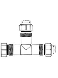 ������� McAlpine 50�90� �������������� (�����. �����) �����,  50E-WH