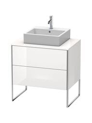 Тумба под раковину Duravit XSquare 800х538х548 напольная, 2 ящика, белый глянец XS492002222 — миниатюра 1