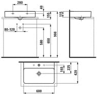 �������� Laufen VAL 816283 (600�420�155) ������������ ����������, ��������� ��� ����.,�������� LCC