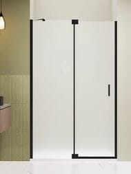 Душевая дверь RGW Hotel HO-014B (1000х2000) распашная, стекло 8мм матовое/черный 350601410-24 — изображение 3