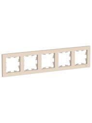 Рамка Systeme Electric ATLASDESIGN 5 постов песочный ATN001205