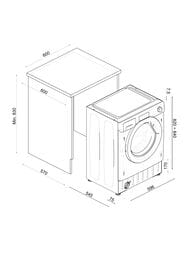 ���������-���. ������ HAIER HWDQ90B416FWB-RU (600�820�540), ����, �������� 9/5 ��, ����� TD0041153RU