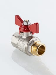 Кран шаровый VALTEC BASE-ГОСТ полнопроходной с рукояткой-бабочкой DN20 PN40 3/4" ВН VT.218S.N.05