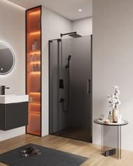 Душевая дверь в нишу CEZARES SLIDER-B-1-100/110-GRIGIO-NERO — изображение 2