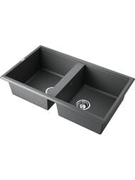 Мойка Omoikiri TEDORI 86-2 PL (860х510х200) врезная, 2 чаши, тетогранит, цвет платина 4993931