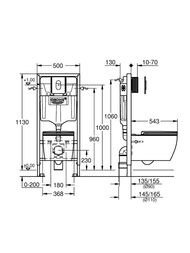Комплект Grohe Rapid SL 5в1 Инсталяция+Подвесной унитаз с сиденьем м/л+Панель 103849SH00