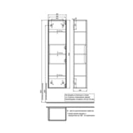 Пенал IDDIS Клауд Икс (Cloud X) подвесной, 40 см, белый CLX40W0i97