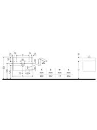 ����� ��������� Duravit XViu 810�400�390 1 ����, ����� ������/������� XV40790B122
