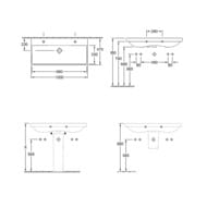 �������� ��������� Villeroy & Boch Avento 4156A501 1000�470�180 �������, �������. ��� ������., �����