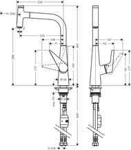��������� Hansgrohe Talis Select M51 ��� ����� 300 �������� ���������� ����� ���� 72821000