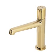 Смеситель для раковины BelBagno UNO-LVM-ORO однозахватный, с донным клапаном, золото
