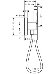 ������� �������� Axor Starck Organic 12626250 ������ ���, ���������, �����, ������� ������