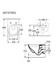 ������ ��������� Villeroy & Boch Antao 4674T0R7 �������� CeramicPlus,��� ������, ������ �������