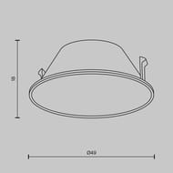 ������������ �����-���������� Maytoni Wise (����) Ring057-7-MG, ������ �������