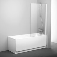 Шторка на ванну RAVAK PVS1-80 (800х1400) профиль белый, стекло Transparent