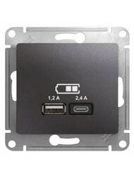 ������� Systeme Electric GLOSSA USB A+�, 5�/2,4�, 2�5�/1,2 �, ��������, ������ GSL001339