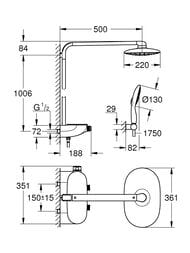 ������� ������� Grohe Rainshower System SmartControl 360 MONO 26361000 � �����������
