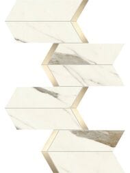 Мозаика Atlas Concorde Marvel X Calacatta Sublime Mosaico Chevron Lapp (463х192) AF8X (кв.м.) — миниатюра 1