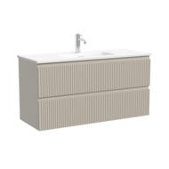 Тумба подвесная SANCOS Snob R 995х390х500, 2 ящика, доводчики, Beige Soft ,SNR100/39CE