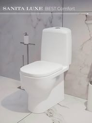 ������ ������� Sanita Luxe BEST Comfort (640x340x770) ������� �� ����������, ��������� WC.CC/Best/2-DM/WHT.G/S1