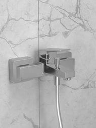 Смеситель для ванны/душа Vitra Minimax Square настенный, однозахватный, хром A43520EXP