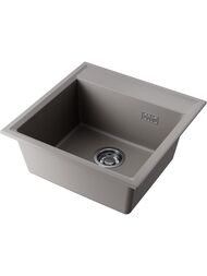 Мойка Omoikiri DAISEN 51 GR (510х510х195) врезная, артгранит, цвет leningrad grey 4997306