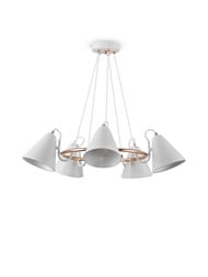 Люстра Freya Falke (Фок) FR8001PL-05WG, IP20,белый