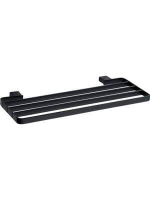 Полка для полотенец Bemeta Nero 135002180 500х170х20мм, подвесная, цвет: черный матовый