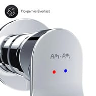 Смеситель AM.PM X-Joy для умывальника, монтируемый в стену, хром F85A72600 — изображение 7