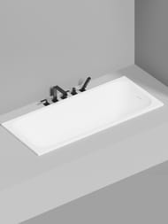 Ванна встраиваемая Salini Orlanda Kit S-Sense (1600х700х600) иск.камень, обвязка, белая мат.102115M