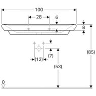 �������� Geberit MyDay (1000�480�135) KeraTe�t ��������� ��� ���������, ��� �������� 125400600