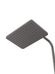 Душевая система CEZARES SLIDER-CVD-GM с настенным смесителем с изливом, оружейная сталь