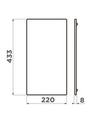 Разделочная доска Omoikiri CB-SINTESI-M WD (433x220) цвет венге 4999097