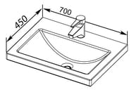 �������� Aquanet Sensea 70 TS-27762 700�450 ��, ��������, ����� 178717